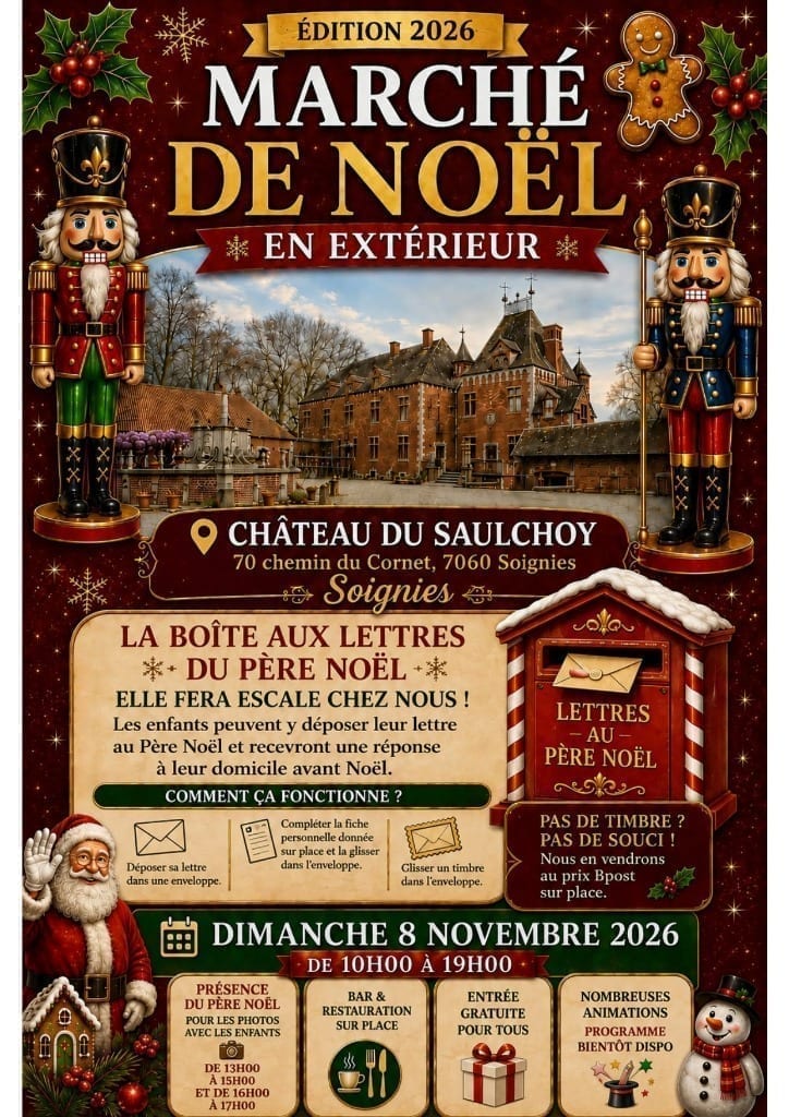 Marché de Noël en Extérieur & Boîte aux Lettres du Père Noël - Château du Saulchoy